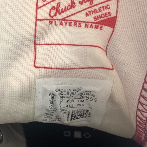 Converse women’s Chuck 70 Hi 'Love Graphic' Sz 10 - Picture 3 of 9